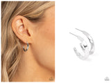 BEVEL Up - Silver Hoop Earring