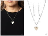 Kiss and SHELL - White Necklace