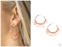 Happy Independence Day - Copper Hoop Earring