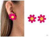 Sensational Seeds - Pink Post Earring