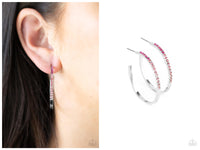 Somewhere Over the OMBRE - Pink Hoop Earring