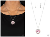 Sweethearts Stroll - Pink Necklace