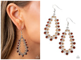 Its About to GLOW Down - Brown Earring