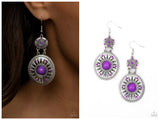 Temple of The Sun - Purple Earring