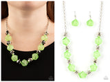 Island Ice - Green Necklace