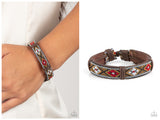 Textile Takeover - Red Bracelet