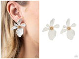 Hawaiian Heiress - White Post Earring