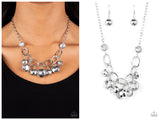 Rhinestone River - Silver Necklace