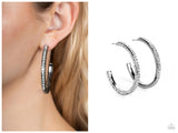 Powerhouse Precision - Black Hoop Earring