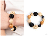 Happily Homespun - Black Bracelet