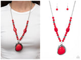 Southwest Paradise - Red Necklace