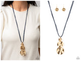 Circulating Shimmer - Blue Necklace