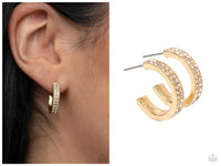 Small Town Twinkle - Gold Hoop Earring