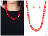 Here Today, GONDOLA Tomorrow - Red Necklace