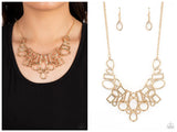 Geometric Grit - Gold Necklace