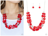 Oceanic Opulence - Red Necklace