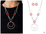 HOOP du Jour - Red Necklace