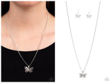 High-Flying Fashion - White Necklace