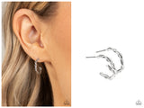 Irresistibly Intertwined - Silver Hoop Earring