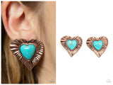 Rustic Romance - Copper Post Earring