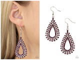 The Works - Purple Earring