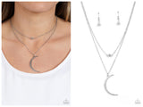 Modern Moonbeam - Silver Necklace
