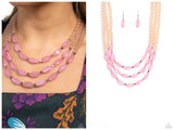 I BEAD You Now - Pink Necklace