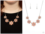 Prairie Party - Orange Necklace