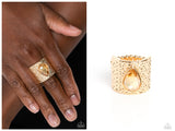 Singed Shape - Gold Ring