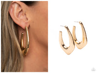 Find Your Anchor - Gold Hoop Earring