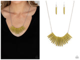 Exotic Edge - Green Necklace