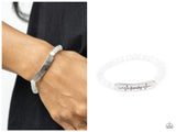 Family is Forever - White Bracelet