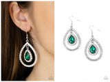 Blushing Bride - Green Earring