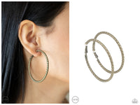 Subtly Sassy - Brass Clip-on Earring