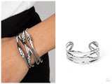 Line It Up - White Bracelet