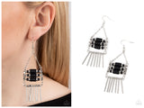 Tribal Tapestry - Black Earring