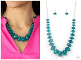 Happy-GLOW-Lucky - Blue Necklace