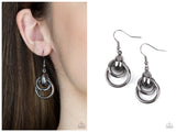 Running In Circles - Black Earring