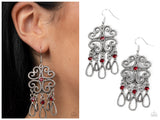 Majestic Makeover - Red Earring