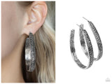 Bossy and Glossy - Silver Hoop Earring