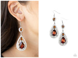 Posh Pageantry - Brown Earring