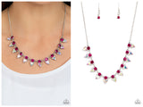Razor-Sharp Refinement - Pink Necklace