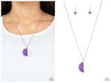 Elegantly Eclipsed - Purple Necklace