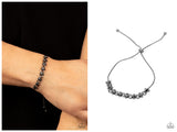 Slide On Over - Black Bracelet