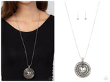 Solar Swirl - Silver Necklace