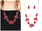 Botanical Banquet - Red Necklace