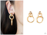 Dynamically Linked - Gold Post Earring