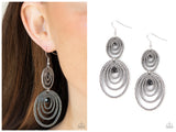 Cosmic Twirl - Black Earring