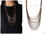 Nice CORD-ination - Brown Necklace
