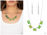 Opalescent Oblivion - Green Necklace